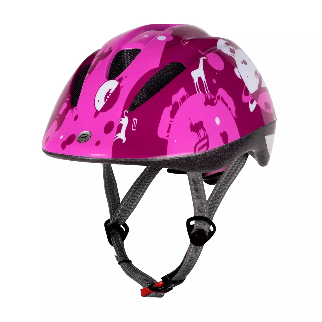 FORCE Children's bicycle helmet FUN PLANETS, pink and white 9022412