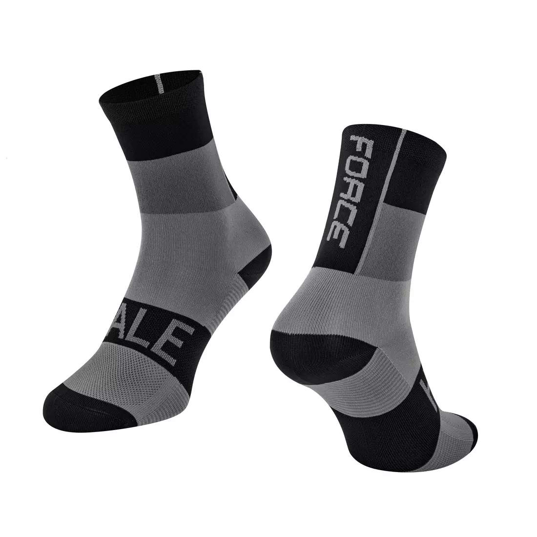 FORCE HALE cycling socks/sport socks, black and gray