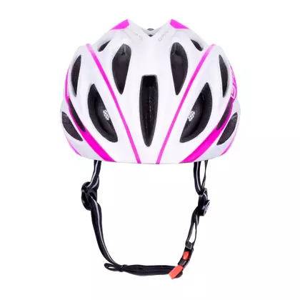 FORCE bicycle helmet BULL, white and pink, 902906