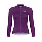 FORCE PURE Women's long sleeve cycling jersey, purple