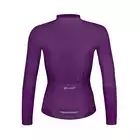 FORCE PURE Women's long sleeve cycling jersey, purple