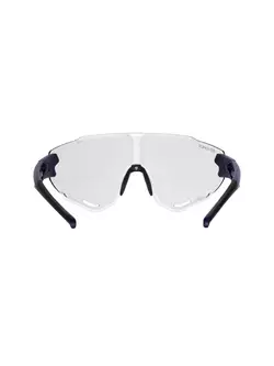 FORCE Photochromic sports glasses CREED, blue and white 91186