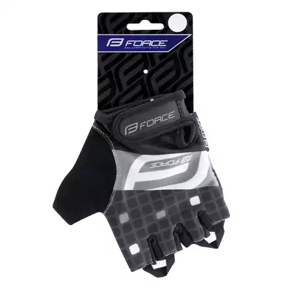 FORCE Cycling gloves SQUARE, black, 905578