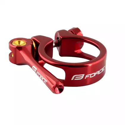 FORCE Seat post clamp 34,9 mm, red shine