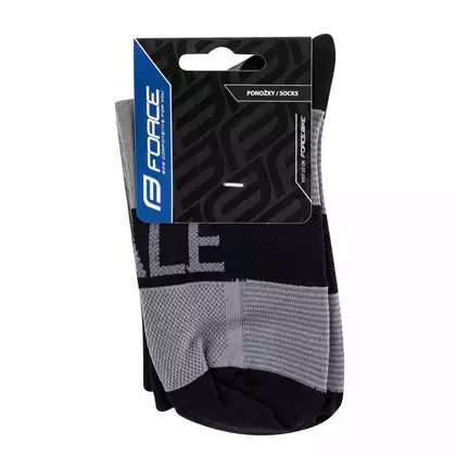 FORCE HALE cycling socks/sport socks, black and gray