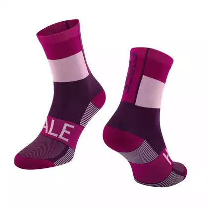 FORCE Cycling socks / sport socks HALE, Violet, 90087501