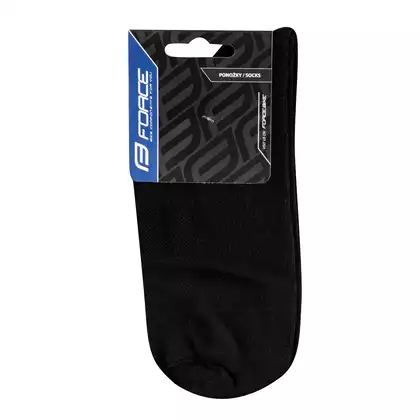 FORCE Cycling / sports socks, long ELEGANT, black, 9009139
