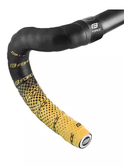 FORCE bicycle handlebar wrap EVA DUAL black/gold 380185