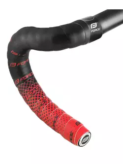 FORCE bicycle handlebar wrap EVA DUAL black/red 380183