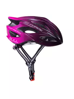 FORCE bicycle helmet BULL HUE, black and pink, 9029051