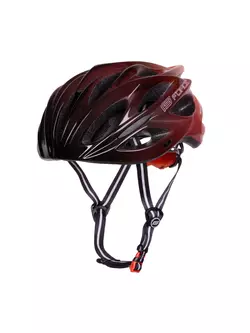 FORCE bicycle helmet BULL HUE, black and red, 9029057