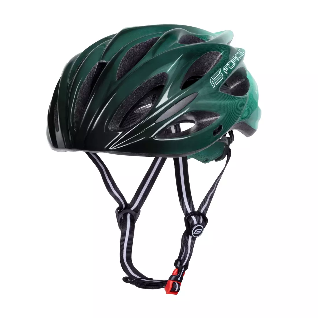 FORCE bicycle helmet BULL HUE, black and turquoise, 9029055