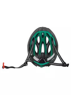FORCE bicycle helmet BULL HUE, black and turquoise, 9029055