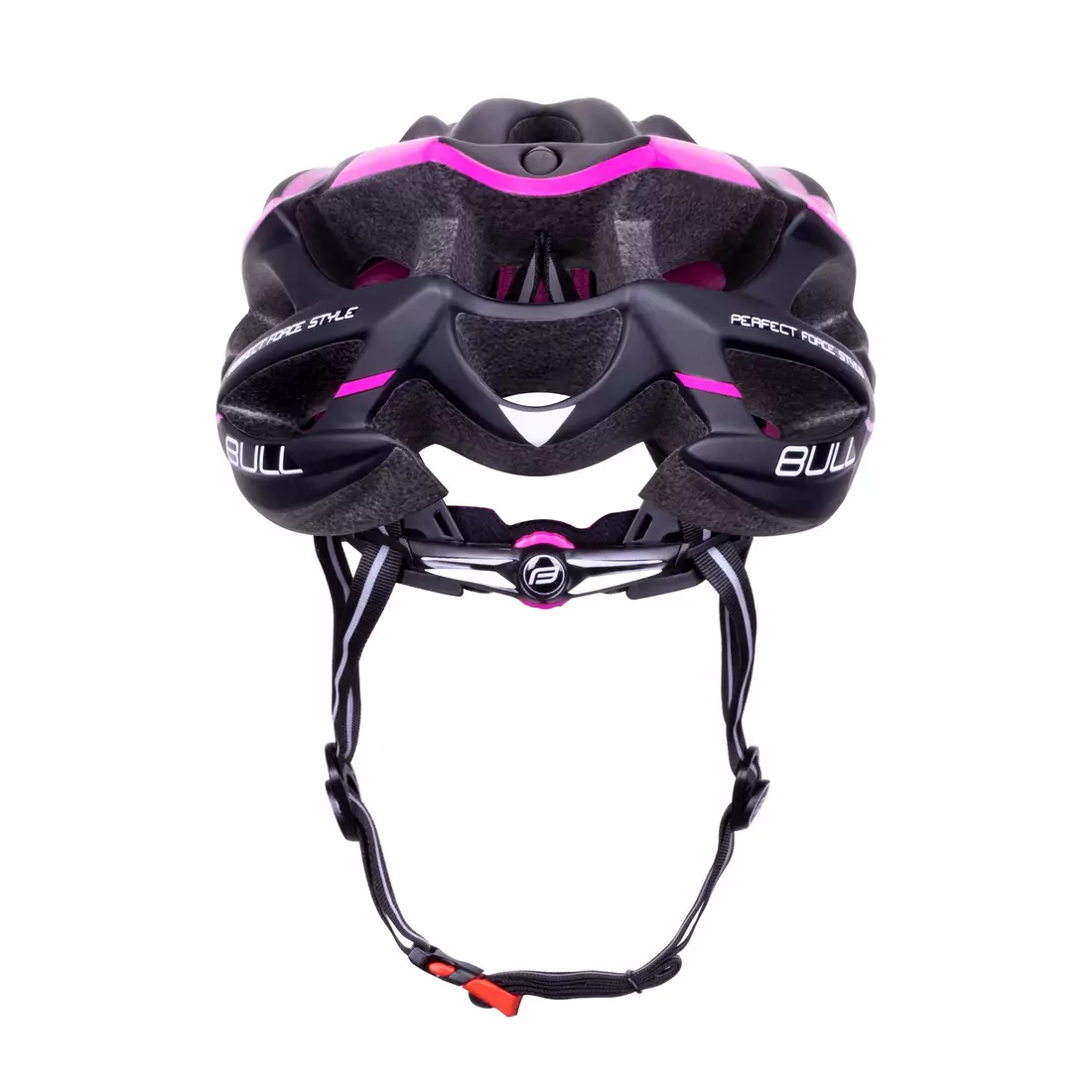 FORCE bicycle helmet BULL, black and pink, 902908