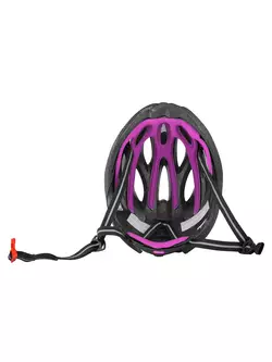 FORCE bicycle helmet BULL, black and pink, 902908