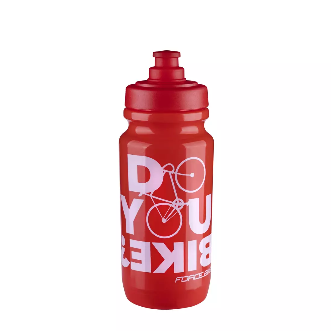 FORCE bicycle water bottle BIKE 0,5L red 250910