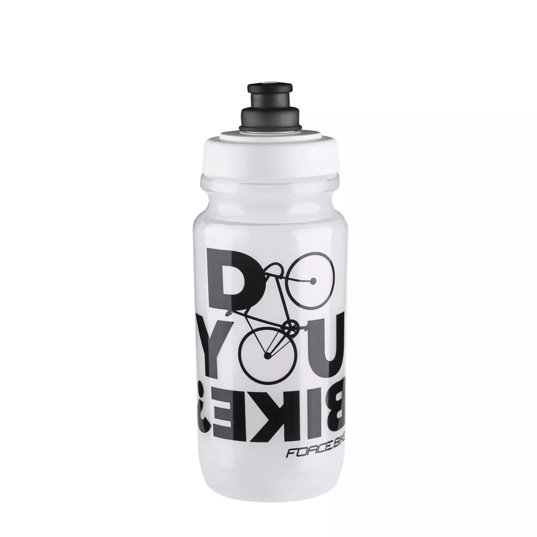 FORCE bicycle water bottle BIKE 0,5L transparent 250912