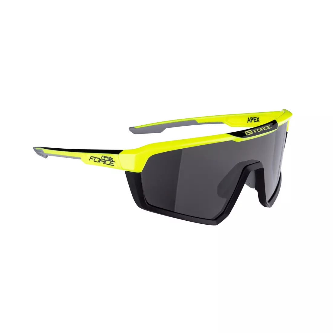 FORCE cycling / sports glasses APEX, fluo-black, 910892