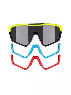 FORCE cycling / sports glasses APEX, fluo-black, 910892