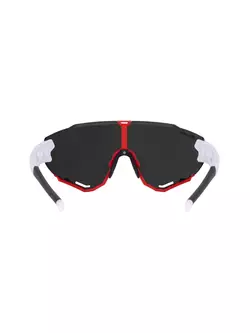 FORCE cycling / sports glasses CREED White-red, 91182