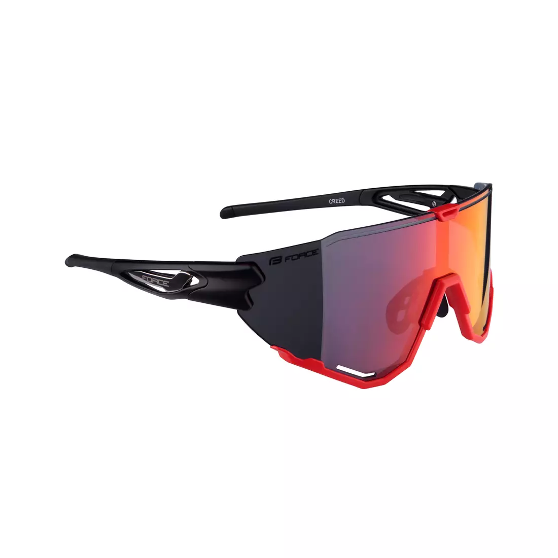 FORCE cycling / sports glasses CREED black and red, 91180