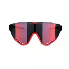 FORCE cycling / sports glasses CREED black and red, 91180