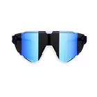 FORCE cycling / sports glasses CREED blue and white, 91183