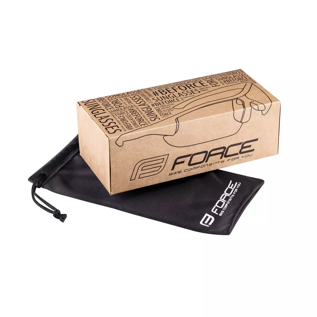 FORCE cycling / sports glasses OMBRO PLUS black mat, 91106