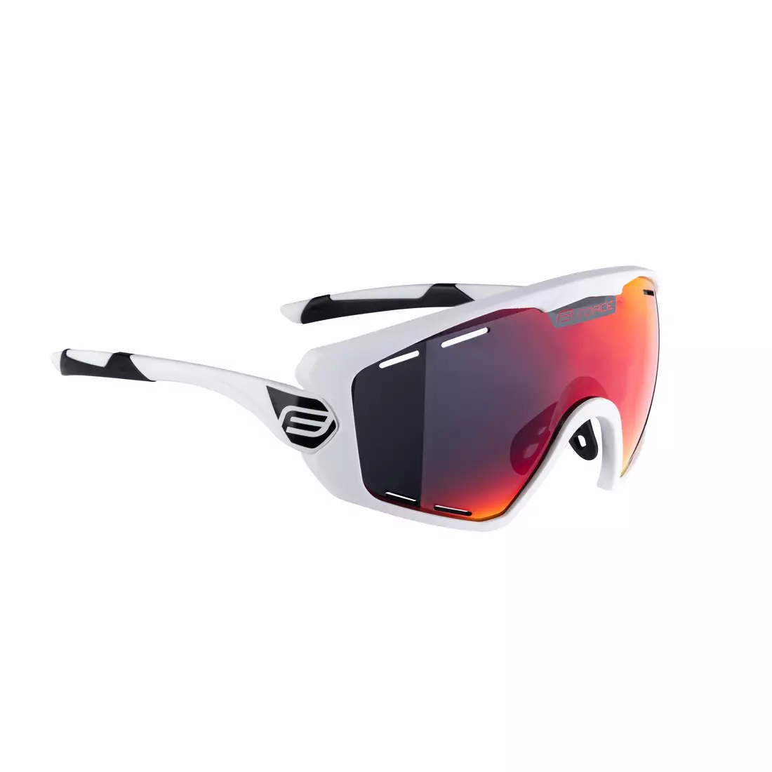 FORCE cycling / sports glasses OMBRO PLUS white mat, 91112