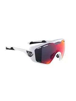 FORCE cycling / sports glasses OMBRO PLUS white mat, 91112