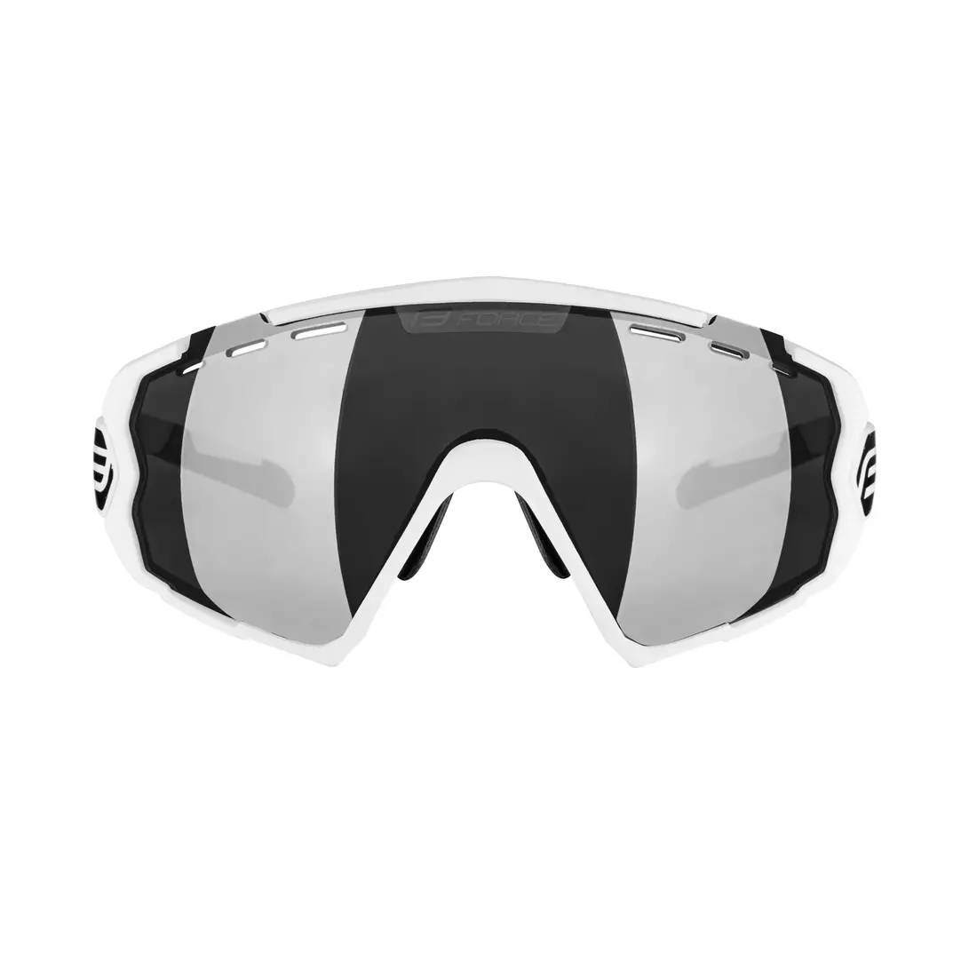 FORCE cycling / sports glasses OMBRO white 91150