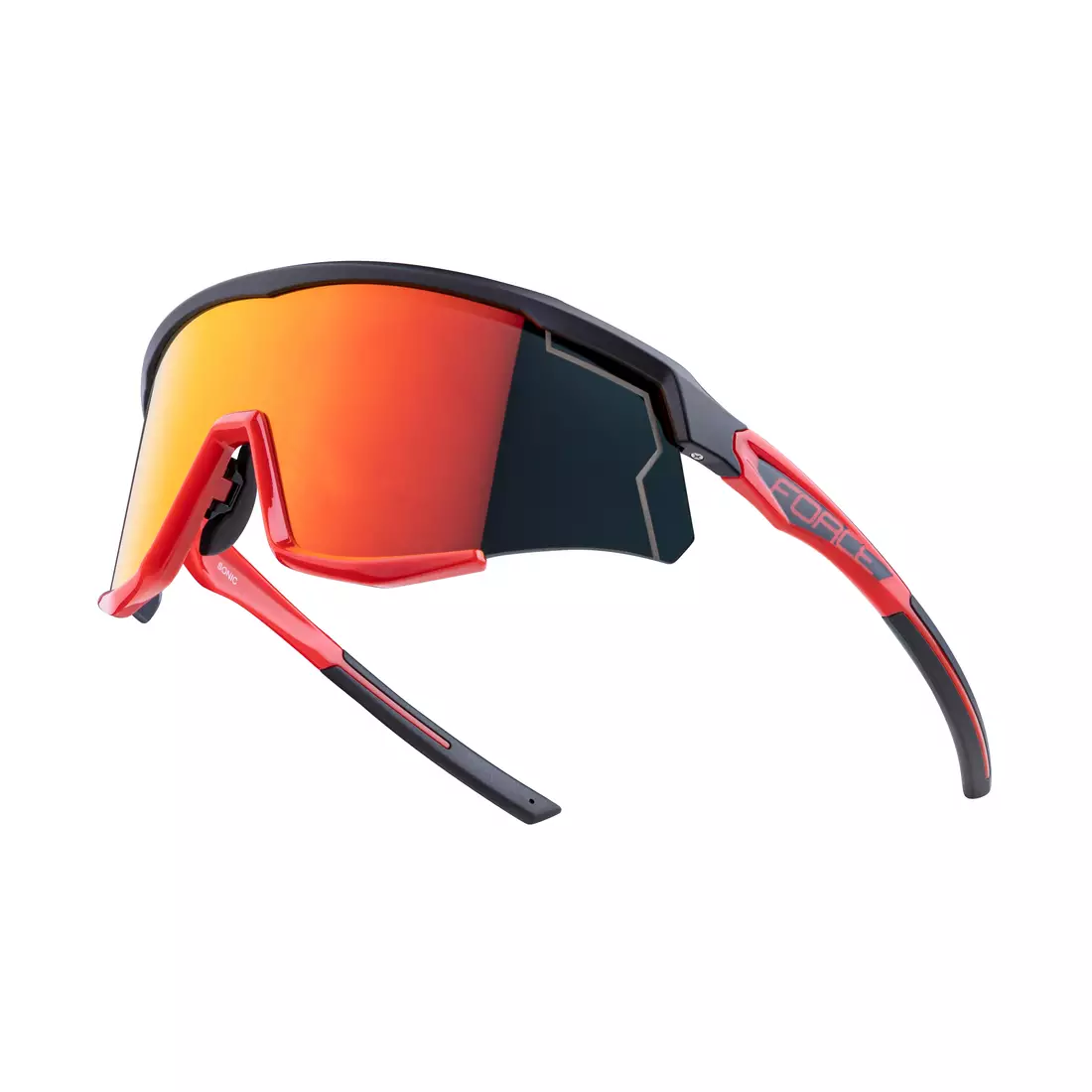 FORCE cycling / sports glasses SONIC, black and red, 910950