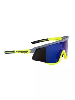 FORCE cycling / sports glasses SONIC, gray-fluo, 910954