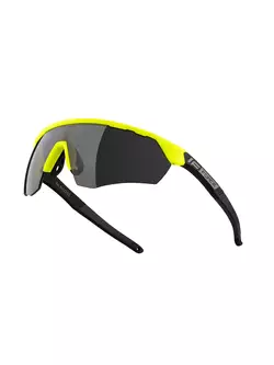 FORCE sunglasses ENIGMA, fluo-black matte, black lenses 91172
