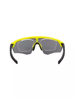 FORCE sunglasses ENIGMA, fluo-black matte, black lenses 91172
