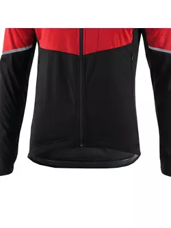 KAYMAQ JWS-004 men's winter softshell bike jacket red-black