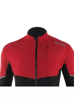 KAYMAQ KYQLS-001 men's cycling thermal jersey red-black
