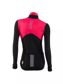 KAYMAQ KYQLSW-100 women's cycling thermal jersey Black-pink