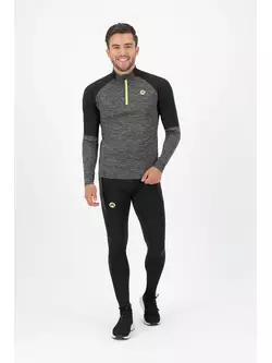 ROGELLI men's running sweatshirt ENJOY black/grey ROG351102