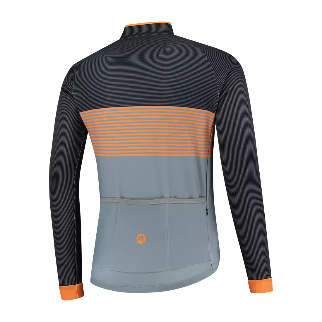 ROGELLI winter cycling jacket BOOST grey/orange ROG351038