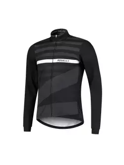 ROGELLI winter cycling jacket STRIPE black ROG351039