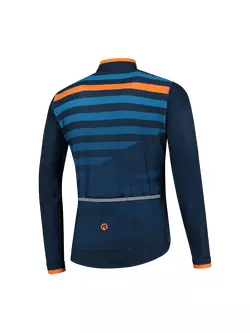 ROGELLI winter cycling jacket STRIPE blue ROG351041