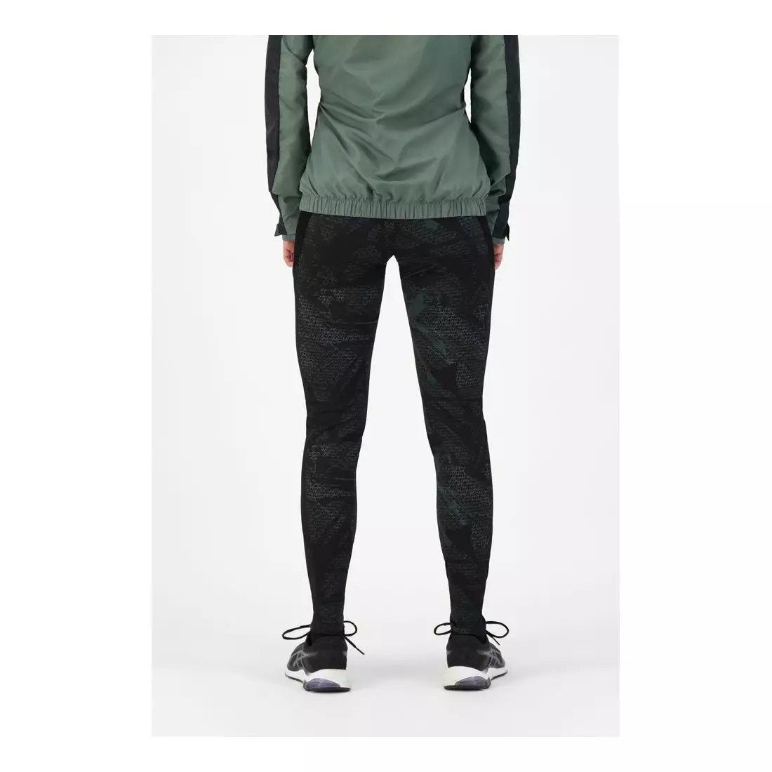 ROGELLI women's running pants SNAKE black/green ROG351107
