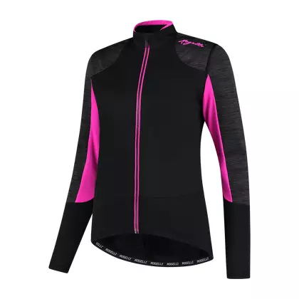 ROGELLI women's winter cycling jacket GLORY black/pink ROG351078