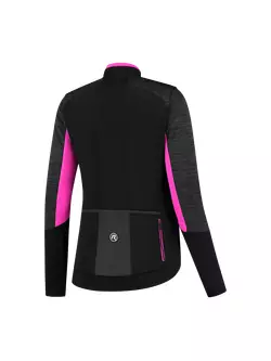 ROGELLI women's winter cycling jacket GLORY black/pink ROG351078