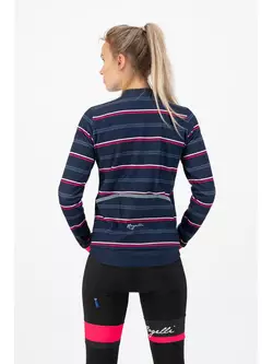 ROGELLI women's winter cycling jacket STRIPE blue/pink ROG351088