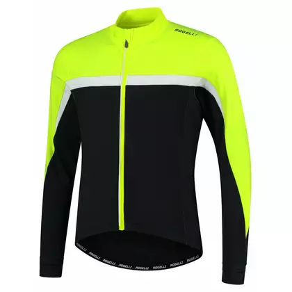 Rogelli Men's insulated cycling sweatshirt COURSE, fluo, ROG351004