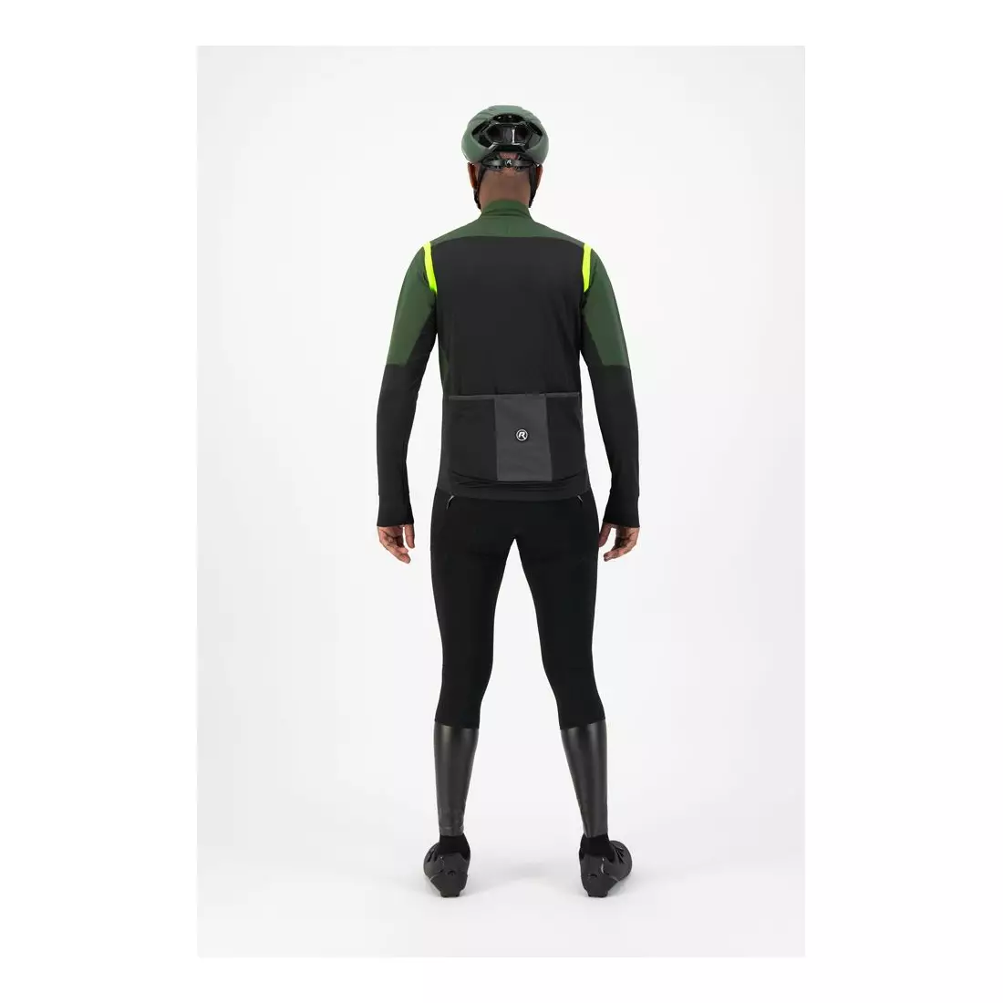 Rogelli Men's lightweight cycling jacket, softshell INFINITE, green, ROG351048