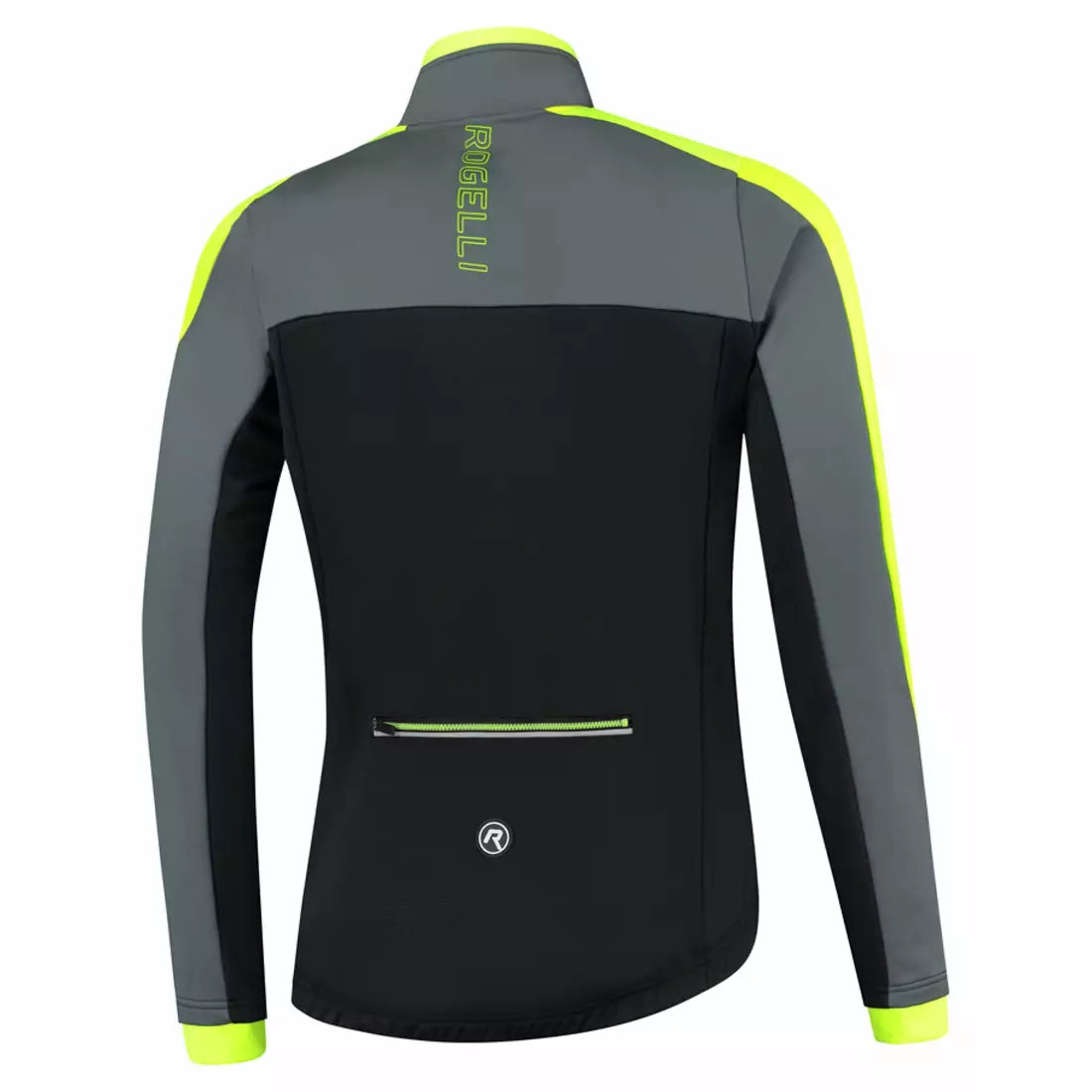 Rogelli Men's winter cycling jacket FREEZE, fluo, ROG351020