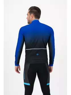 Rogelli Men's winter cycling jacket HORIZON, black and blue, ROG351043